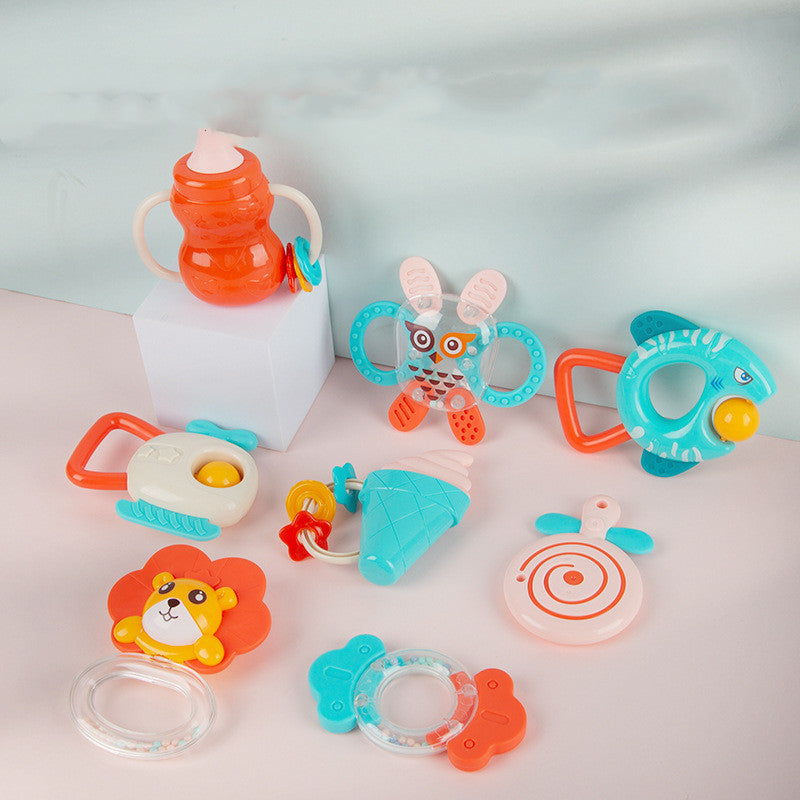Newborn Baby Rattle Toy Training Can Chew Teether