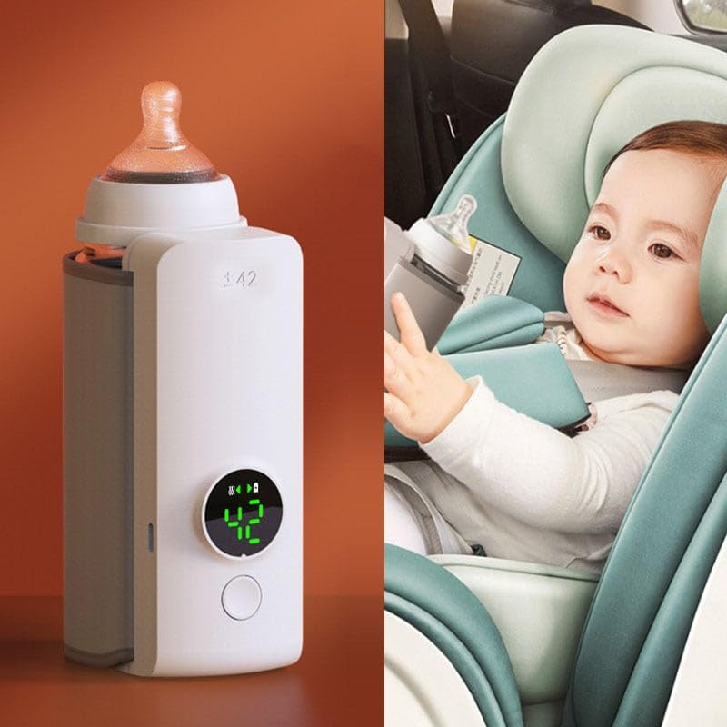 Baby Bottle Warmer Portable – USB Rechargeable Constant Heat