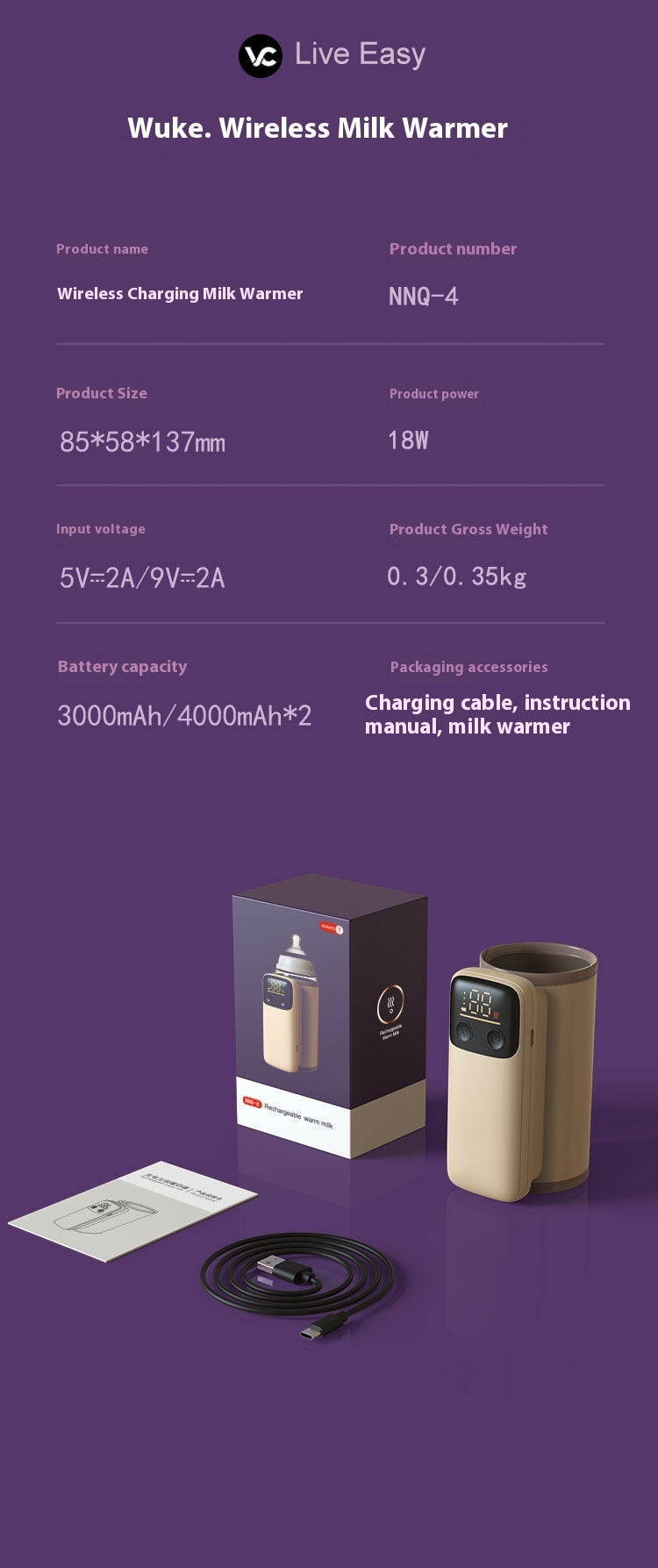 Baby Bottle Insulation Cover – Constant Temperature Milk Warmer