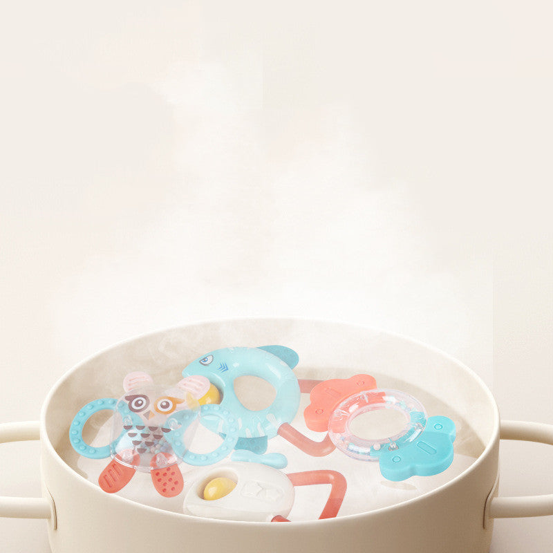 Newborn Baby Rattle Toy Training Can Chew Teether