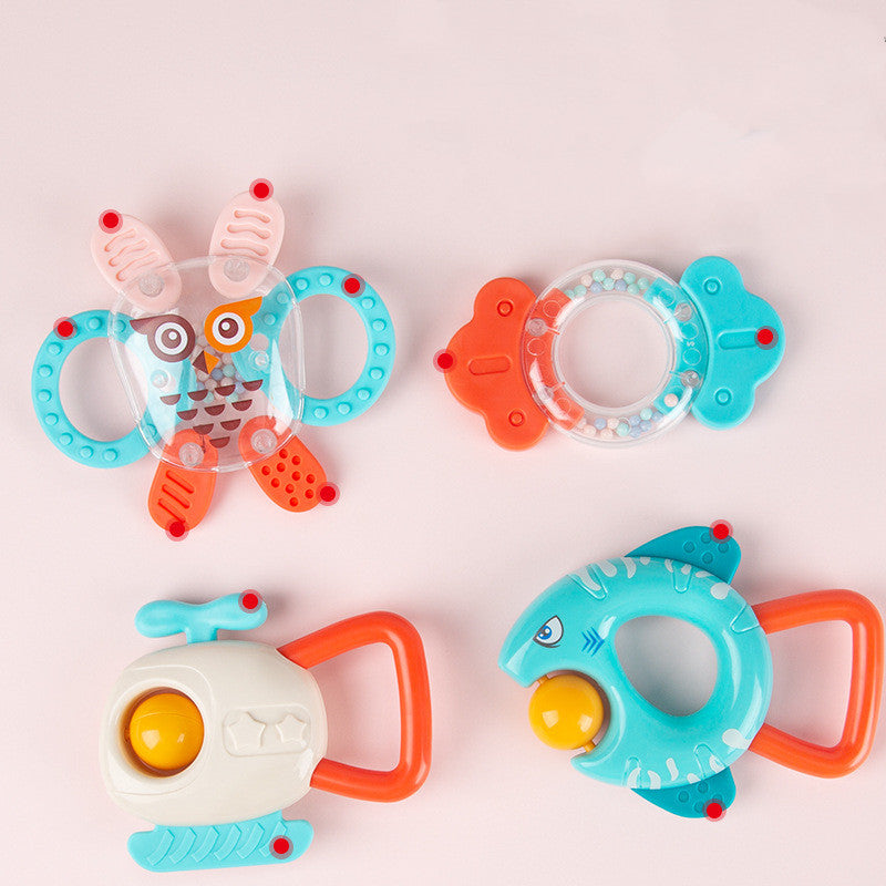 Newborn Baby Rattle Toy Training Can Chew Teether